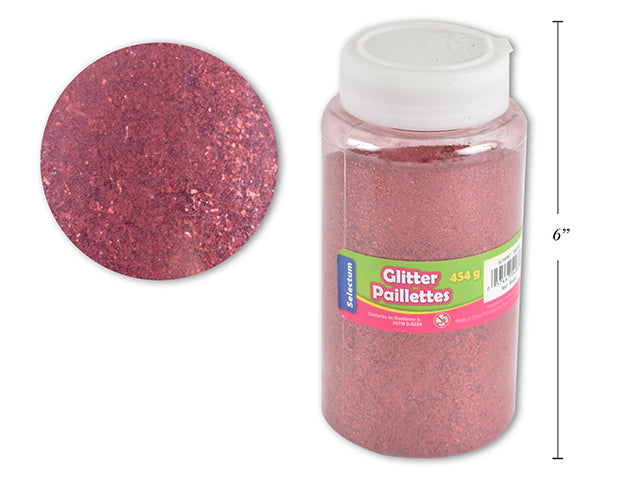 Carton of 6 Glitter Powder Shaker Red Large