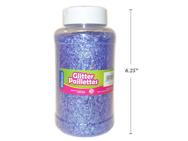 Carton of 6 Glitter Powder Shaker Purple Large