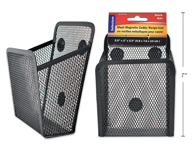 Carton of 12 Black Mesh Magnetic Caddy