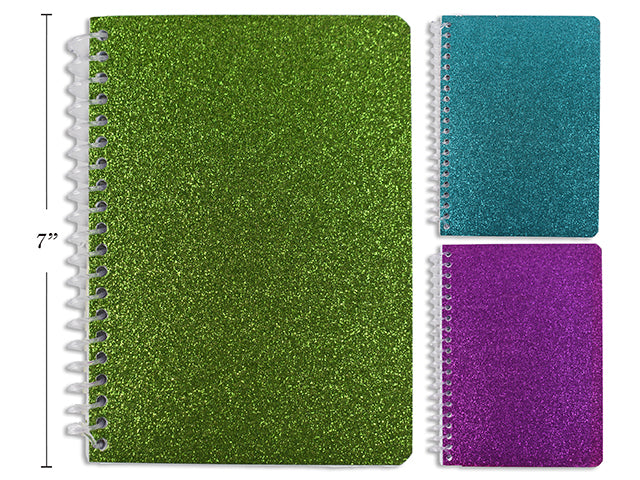 Carton of 24 Glitter Coil Notebooks