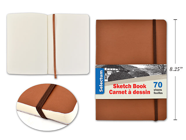 Carton of 6 Sketch Book With Imitation Soft Cover Leather