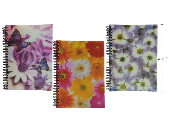 Carton of 12 Plastic Printed Cover Notebook