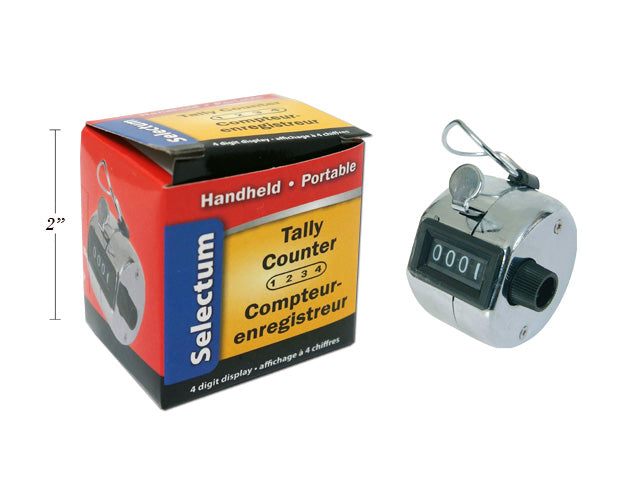 Carton of 12 Hand Held Metal Tally Counter