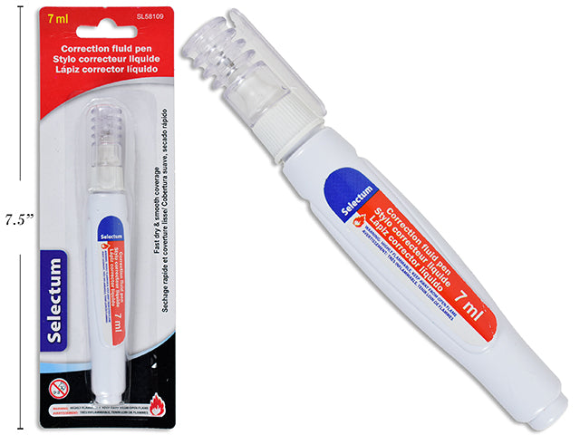 Carton of 12 Correction Fluid Pen