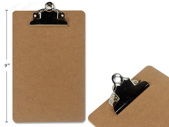 Carton of 12 Masonite Clipboard Non Slip Back