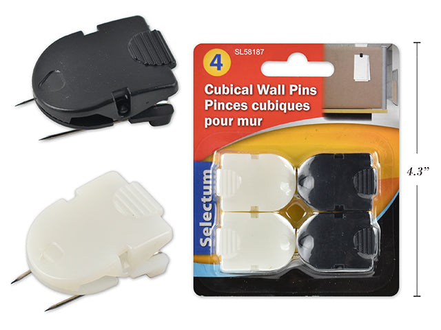 Carton of 12 Cubical Wall Pins