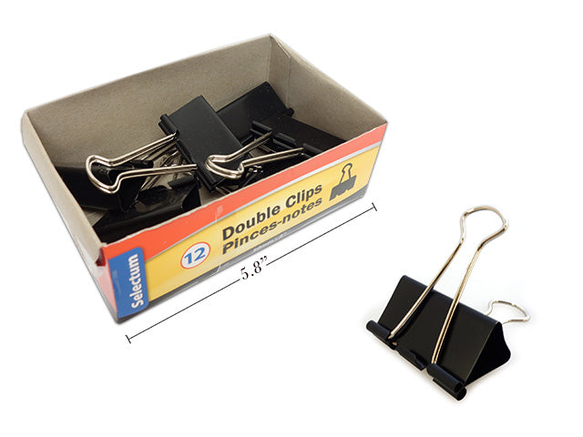 Carton of 6 Double Clips