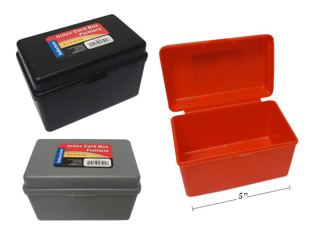 Carton of 12 Plastic File Box With Lid