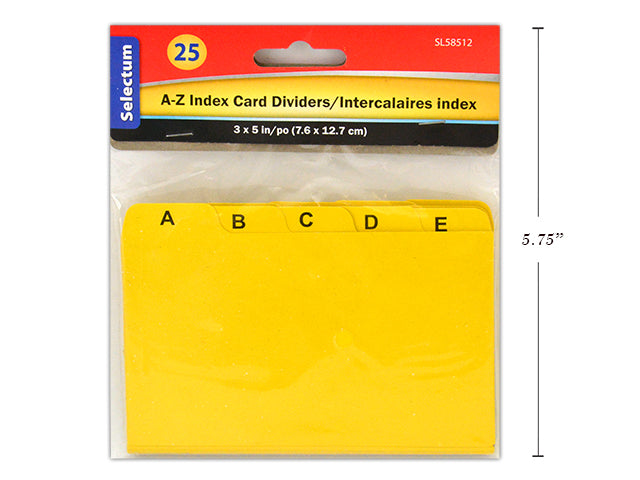 Carton of 12 Index Card Dividers Small