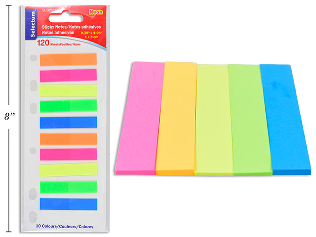 Carton of 24 Neon Sticky Tag Notes