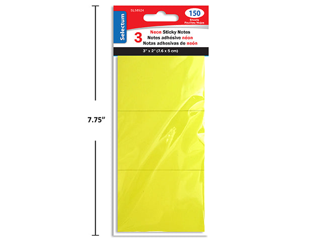 Carton of 24 Yellow Sticky Notes