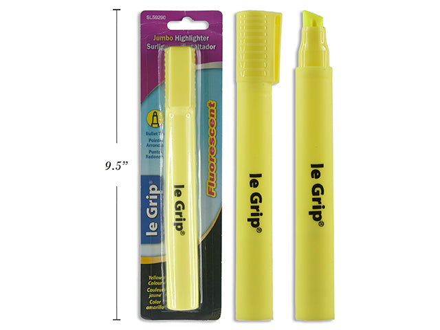 Carton of 24 Super Jumbo Yellow Highlighter