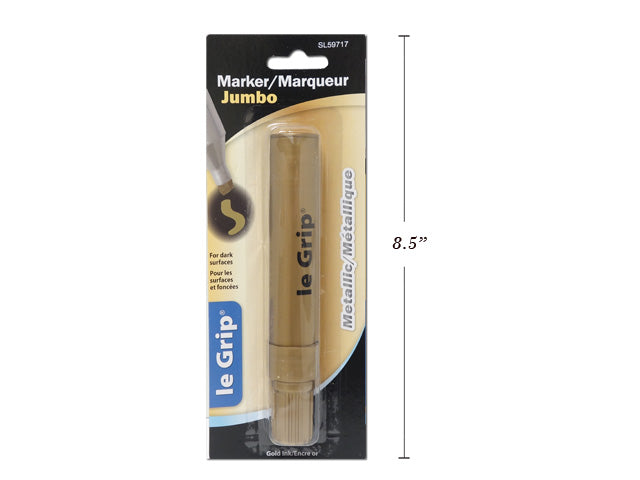 Carton of 12 Jumbo Metallic Gold Ink Marker