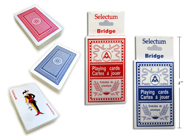 Carton of 12 Playing Cards Bridge Size