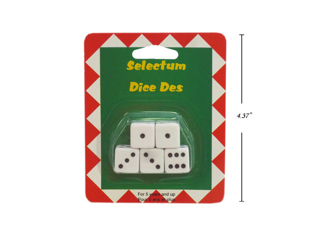 Carton of 60 White Dice