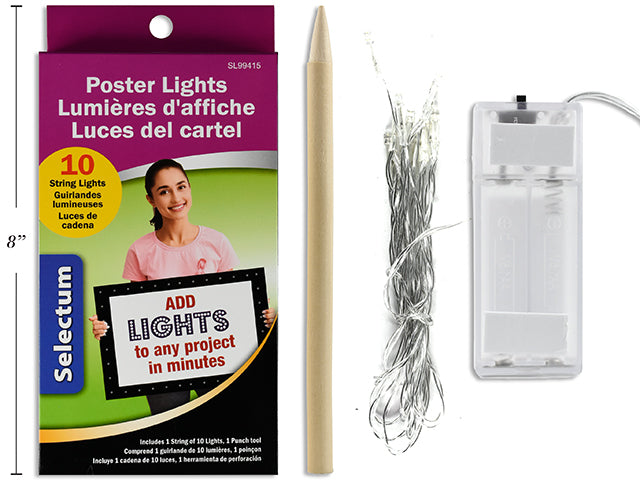 Carton of 12 Poster Lights