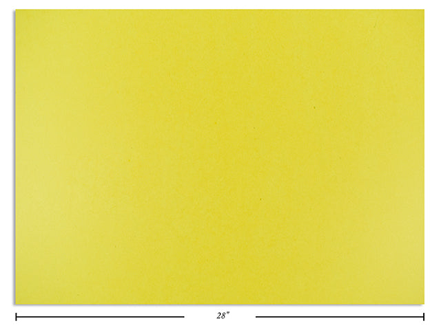 Carton of 50 Bristol Poster Board Yellow