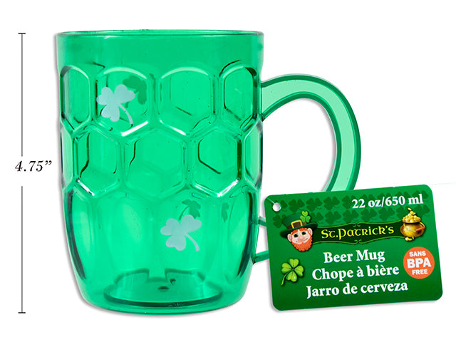 Carton of 24 Printed Shamrock Beer Mug