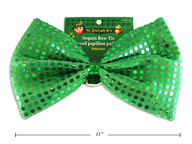 Carton of 24 St Patricks Sequin Bow Tie