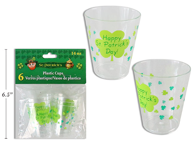 Carton of 24 St Patricks Day Printed Shot Glasses