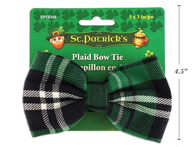 Carton of 24 Green Plaid Layer Bow