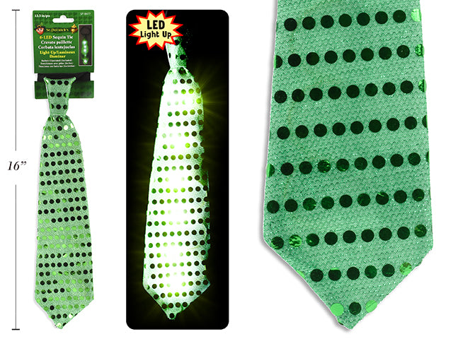 Carton of 24 Led Sequin Tie