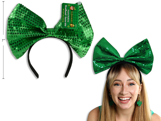 Carton of 24 Sequin Bow Tie Headband