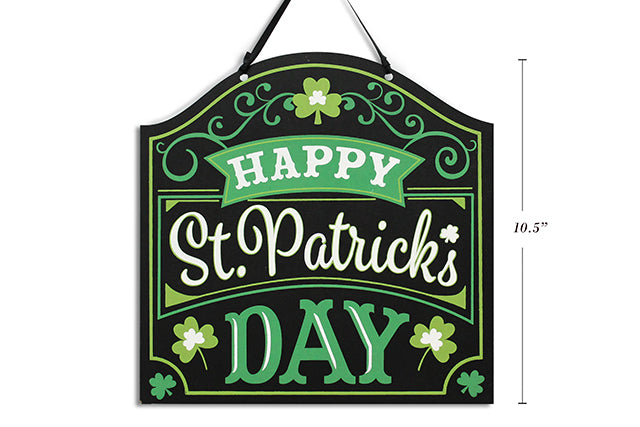 Carton of 24 St Patricks Day Mdf Wall Plaque