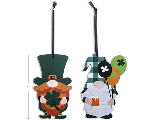 Carton of 24 St Patricks Day Gnome Hanging Decor