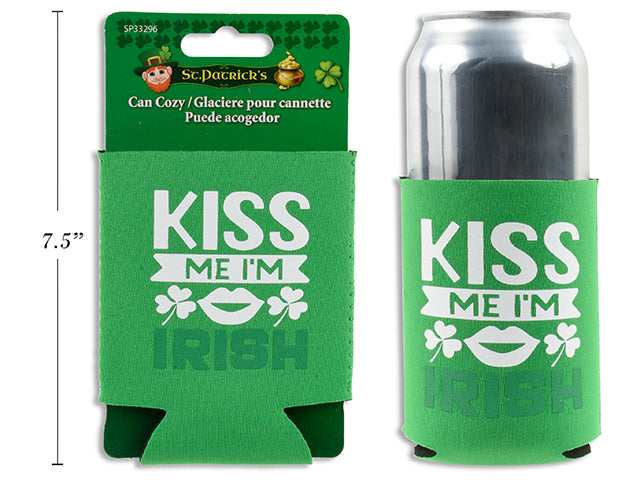 Carton of 24 St Patricks Day Printed Can Cozy