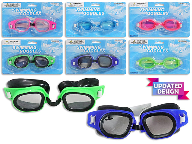 Carton of 24 Neon Swim Goggles