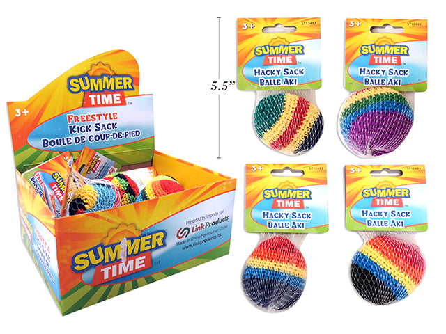 Carton of 24 Freestyle Knitted Hacky Sack