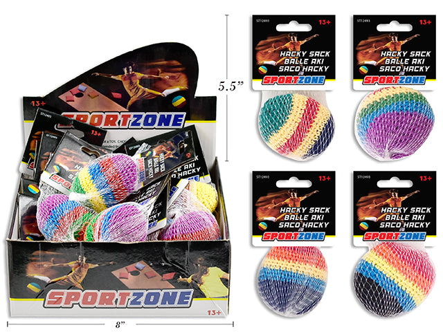 Carton of 24 Freestyle Knitted Hacky Sack