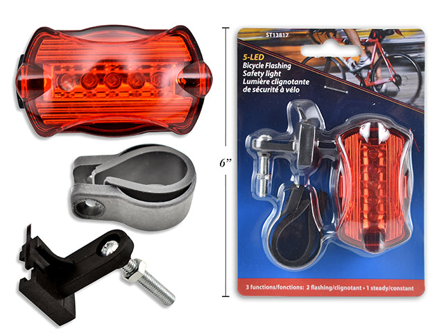 Carton of 24 Led Bicycle Flashing Safety Light Clam Shell