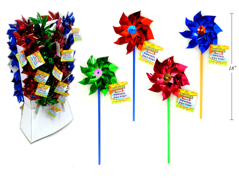 Carton of 48 Metallic Pinwheel In Sidekick