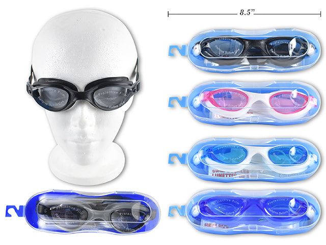 Carton of 25 Silicone Professional Tinted Swimming Goggle