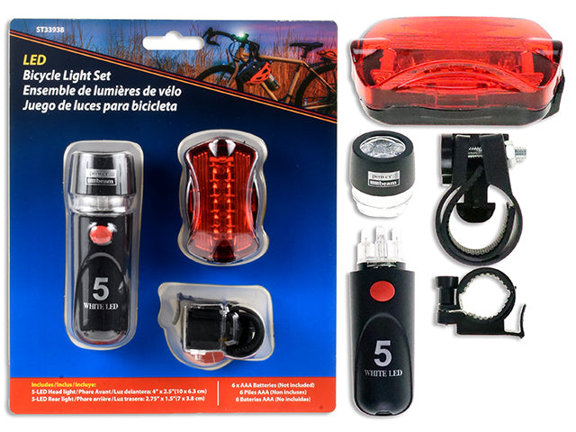 Carton of 12 Bicycle Light Set