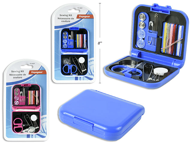 Carton of 24 Travel Sewing Kit In Plastic Case