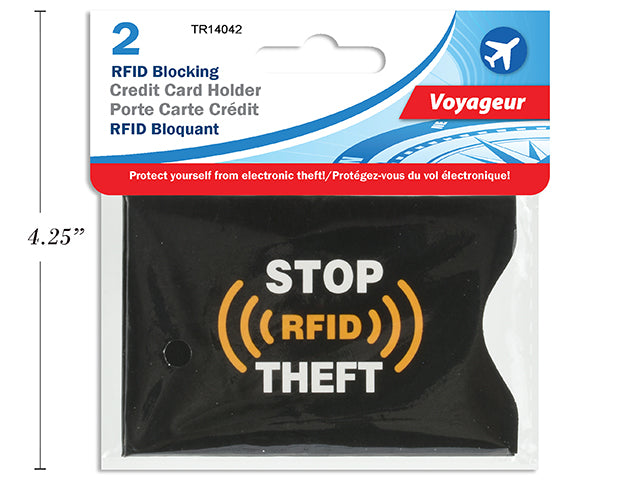 Carton of 12 Rfid Blocking Credit Card Holders