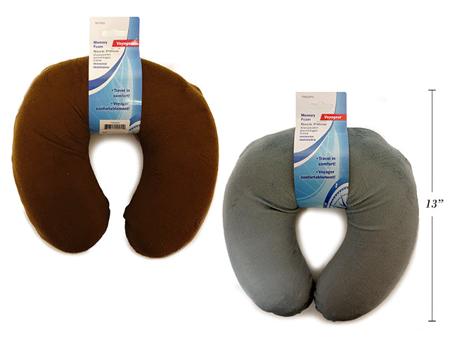 Carton of 12 Memory Foam Travel Neck Pillow