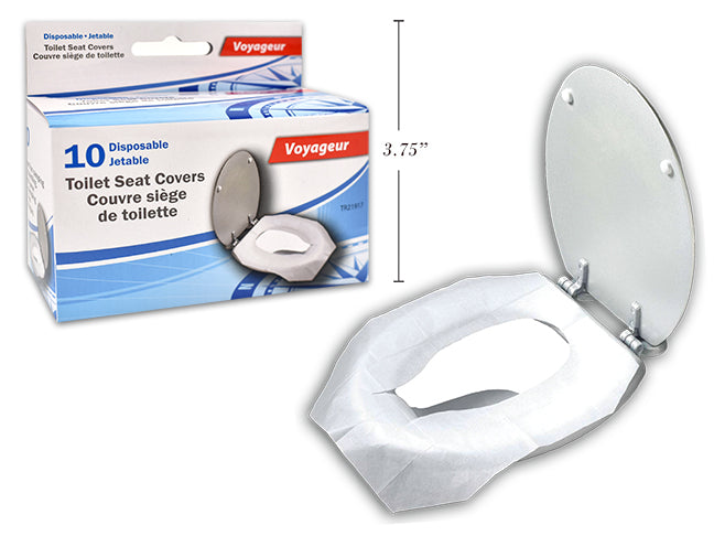 Carton of 12 Disposable Toilet Seat Covers 10 Pack