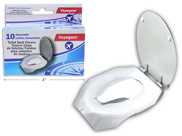 Carton of 12 Disposable Toilet Seat Covers 10 Pack