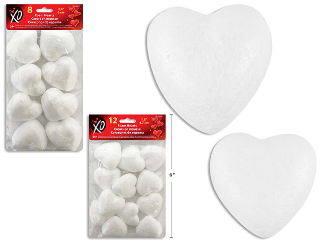 Carton of 24 Craft Foam Heart Assortments