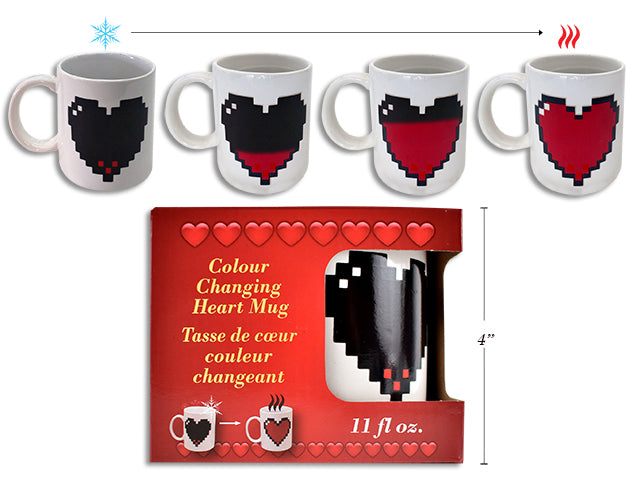 Carton of 24 Hot Cold Valentines Mug