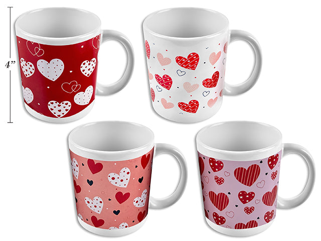 Carton of 24 Valentine Printed Ceramic Mug