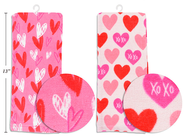 Carton of 24 Valentines Printed Kitchen Towel