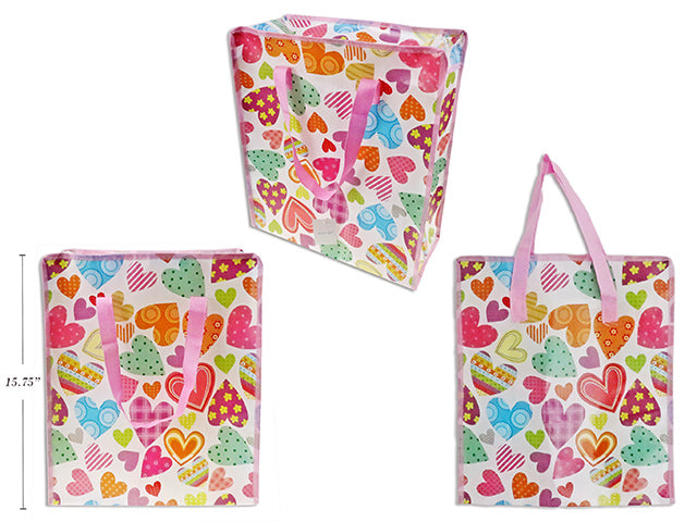 Carton of 24 Valentines Coated Non Woven Tote Bag