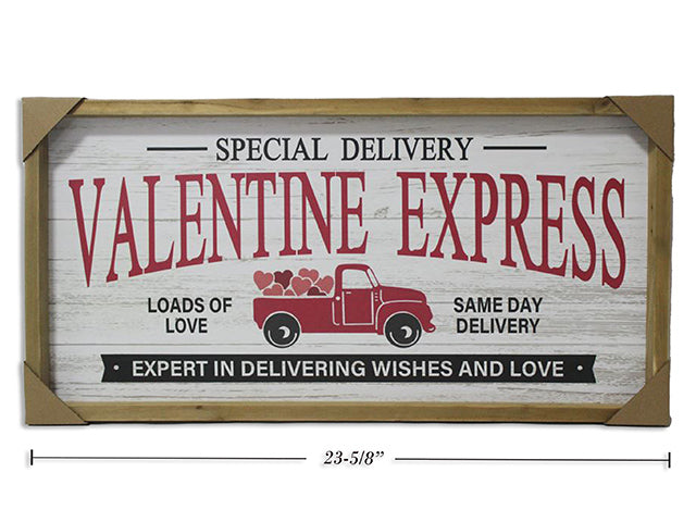 Carton of 6 Valentines Truck Framed Plaque