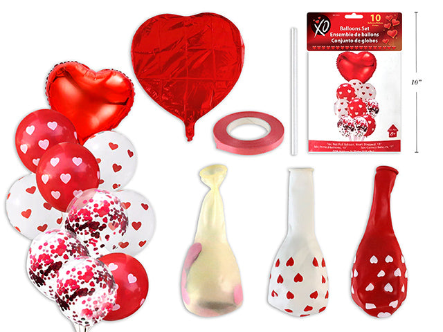 Carton of 24 Valentines Balloon Set