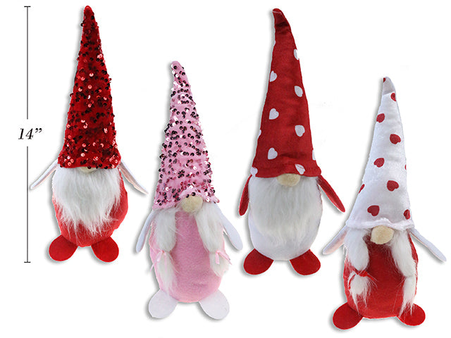 Carton of 12 Valentines Plush Gnome